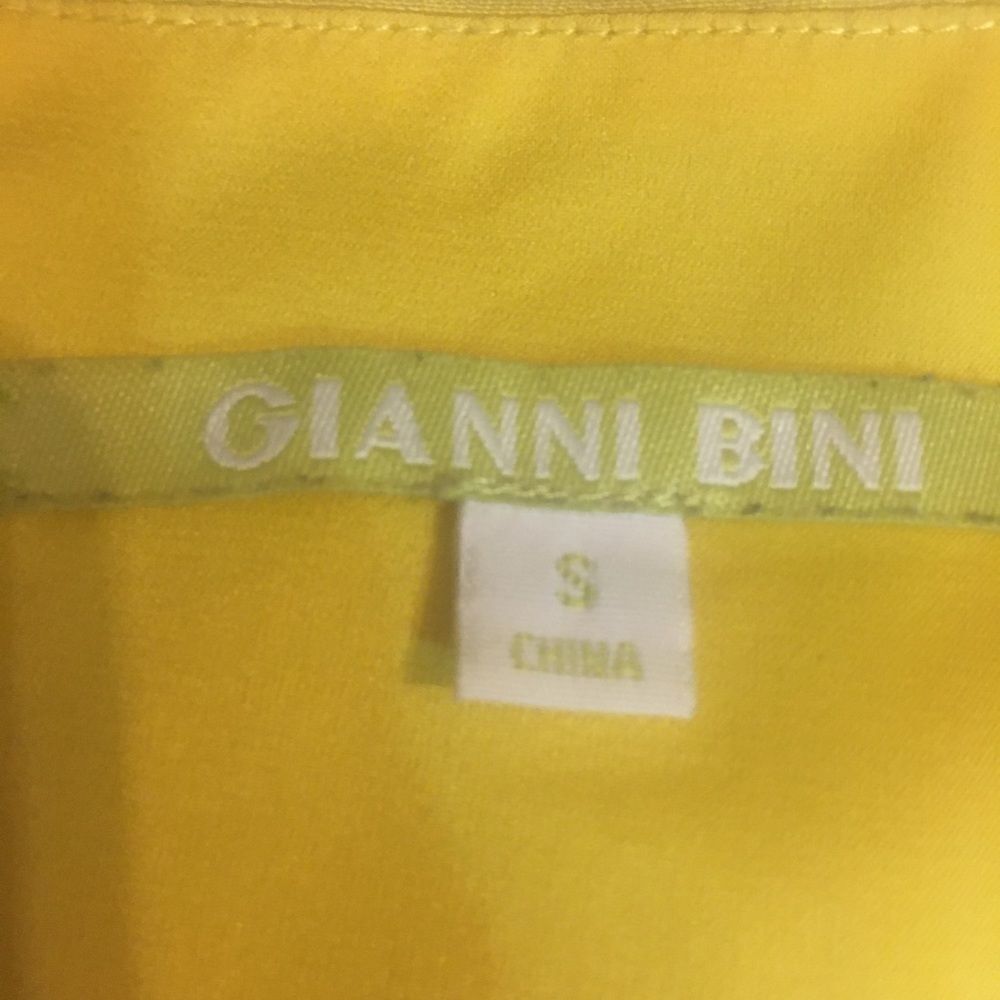 Gianni Bini Sheath Dress Yellow with Lace - Picture 4 of 10